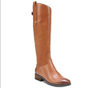 SAM EDELMAN Penny Whiskey Leather Riding Boots